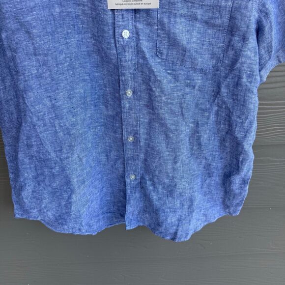 Thom Aaron NWT 100% European linen button front shirt - Picture 3 of 4